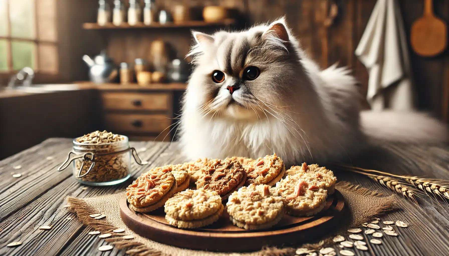 Galletas de atún y avena para la salud digestiva de los persas