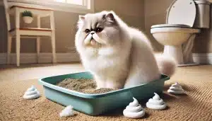 heces blancas gato persa
