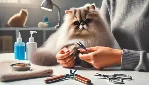 cuidado de uñas gato persa
